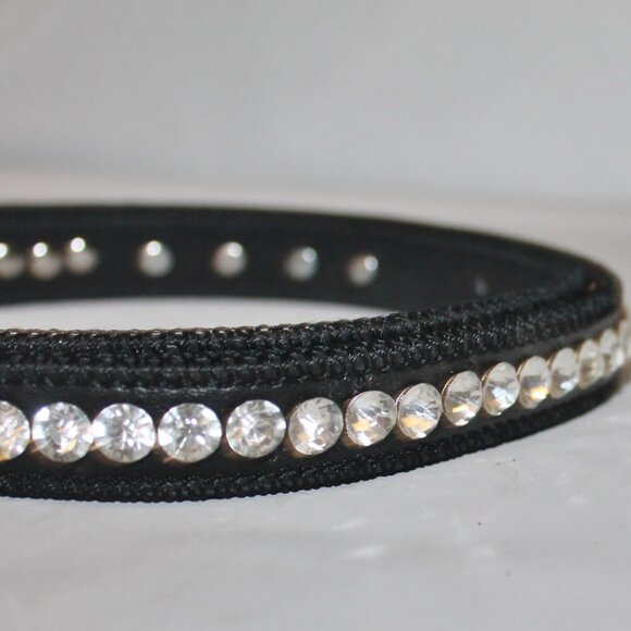 Genuine Ostrich Belt Loaded w Crystals Must See!!! main image 4